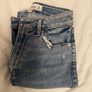 High rise super skinny ankle jeans